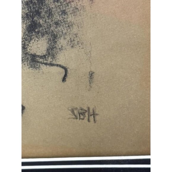 Sally B Hooff Nude Study Original Drawing PEI Artist Unframed Vintage Art - Picture 3 of 4